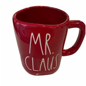 Rae Dunn Christmas “MR. CLAUS” Red NWT